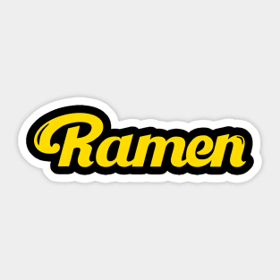 BTS Butter Ramen Black Sticker